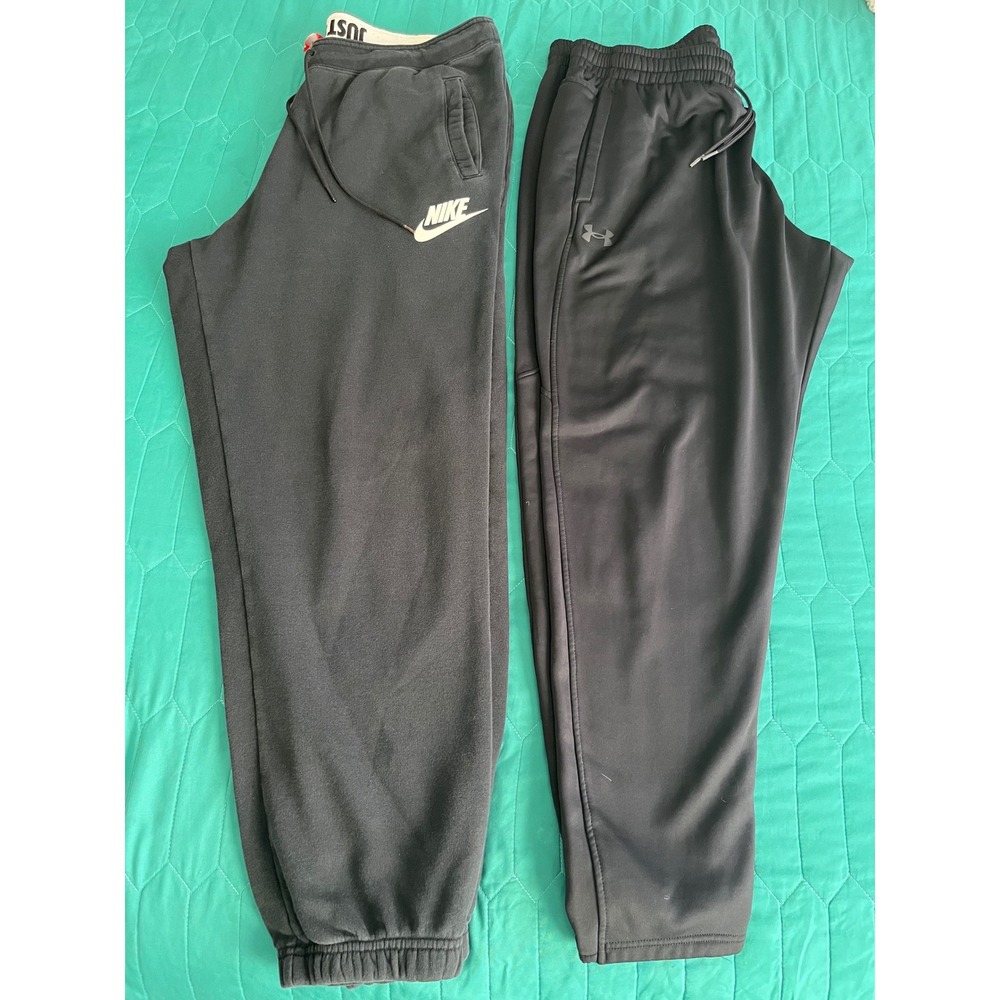 NIKE & UNDERARMOUR MENS SWEATPANTS BUNDLE LOT OF TWO.